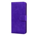 For Samsung Galaxy M54 Skin Feel Pure Color Flip Leather Phone Case(Purple)