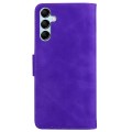 For Samsung Galaxy M54 Skin Feel Pure Color Flip Leather Phone Case(Purple)