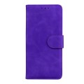For Samsung Galaxy M34 5G/F34 5G Skin Feel Pure Color Flip Leather Phone Case(Purple)
