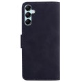 For Samsung Galaxy A15 Skin Feel Pure Color Flip Leather Phone Case(Black)