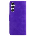 For Samsung Galaxy A05s Skin Feel Pure Color Flip Leather Phone Case(Purple)