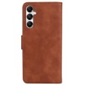 For Samsung Galaxy A05s Skin Feel Pure Color Flip Leather Phone Case(Brown)