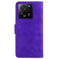 For Xiaomi 13T / 13T Pro / Redmi K60 Ultra Skin Feel Pure Color Flip Leather Phone Case(Purple)