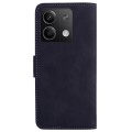 For Xiaomi Redmi Note 13 5G Skin Feel Pure Color Flip Leather Phone Case(Black)