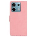 For Xiaomi Redmi Note 13 Pro 5G Skin Feel Pure Color Flip Leather Phone Case(Pink)