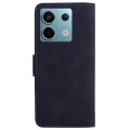 For Xiaomi Redmi Note 13 Pro 5G Skin Feel Pure Color Flip Leather Phone Case(Black)