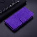 For Xiaomi Redmi A3 Skin Feel Pure Color Flip Leather Phone Case(Purple)