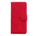 For Xiaomi Redmi K70E / Poco X6 Pro Skin Feel Pure Color Flip Leather Phone Case(Red)