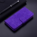 For Xiaomi Redmi Note 13 Pro 4G Skin Feel Pure Color Flip Leather Phone Case(Purple)