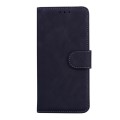 For Xiaomi Redmi Note 13R Pro Skin Feel Pure Color Flip Leather Phone Case(Black)
