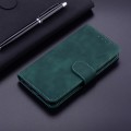 For Realme 12 5G Skin Feel Pure Color Flip Leather Phone Case(Green)