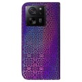 For Xiaomi 13T / 13T Pro / Redmi K60 Ultra Colorful Magnetic Buckle Leather Phone Case(Purple)
