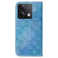 For Xiaomi Redmi Note 13 5G Colorful Magnetic Buckle Leather Phone Case(Blue)