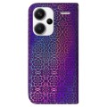 For Xiaomi Redmi Note 13 Pro+ 5G Colorful Magnetic Buckle Leather Phone Case(Purple)