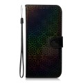 For Xiaomi Redmi Note 13 4G Global Colorful Magnetic Buckle Leather Phone Case(Black)