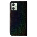 For Motorola Moto G54 Colorful Magnetic Buckle Leather Phone Case(Black)