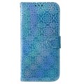 For Motorola Moto G54 Colorful Magnetic Buckle Leather Phone Case(Blue)