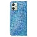 For Motorola Moto G54 Colorful Magnetic Buckle Leather Phone Case(Blue)