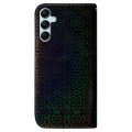 For Samsung Galaxy A15 Colorful Magnetic Buckle Leather Phone Case(Black)