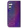 For Samsung Galaxy S24 5G Colorful Magnetic Buckle Leather Phone Case(Purple)