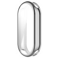 For Xiaomi Mi Band 8 Full Coverage TPU Electroplating Watch Protective Case(Silver)
