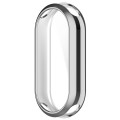For Xiaomi Mi Band 8 Full Coverage TPU Electroplating Watch Protective Case(Silver)