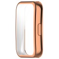 For Huawei Band 8 Full Coverage TPU Electroplating Watch Protective Case(Rose Gold)