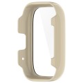 For Redmi Watch 3 Lite PC + Tempered Film Integrated Watch Protective Case(Ivory White)
