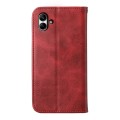 For Samsung Galaxy A05 Cubic Grid Calf Texture Magnetic Leather Phone Case(Red)