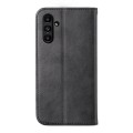 For Samsung Galaxy A15 Cubic Grid Calf Texture Magnetic Leather Phone Case(Black)