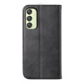 For Samsung Galaxy A25 5G Global Cubic Grid Calf Texture Magnetic Leather Phone Case(Black)