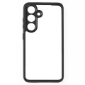 For Samsung Galaxy S24 5G Frosted TPU + Transparent PC Phone Case(Black)