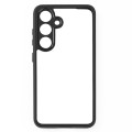 For Samsung Galaxy S24+ 5G Frosted TPU + Transparent PC Phone Case(Black)