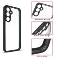 For Samsung Galaxy A55 5G Frosted TPU + Transparent PC Phone Case(Black)