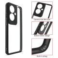 For OPPO Reno11 F / F25 Pro 5G Frosted TPU + Transparent PC Phone Case(Black)