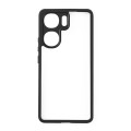 For vivo iQOO Neo9 Frosted TPU + Transparent PC Phone Case(Black)