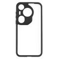 For Huawei Pura 70 Ultra Frosted TPU + Transparent PC Phone Case(Black)