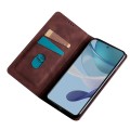 For Honor 90 5G Skin Feel Magnetic Leather Phone Case(Dark Brown)