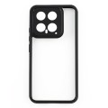 For Xiaomi 14 Frosted TPU + Transparent PC Phone Case(Black)