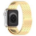 For Apple Watch Ultra 49mm Magnetic Buckle Stainless Steel Metal Watch Band(Gold)