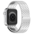 For Apple Watch 8 41mm Magnetic Buckle Stainless Steel Metal Watch Band(Silver)