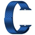 For Apple Watch 7 41mm Magnetic Buckle Stainless Steel Metal Watch Band(Blue)
