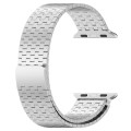 For Apple Watch 7 45mm Magnetic Buckle Stainless Steel Metal Watch Band(Silver)