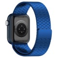 For Apple Watch 2 42mm Magnetic Buckle Stainless Steel Metal Watch Band(Blue)