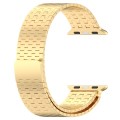 For Apple Watch 38mm Magnetic Buckle Stainless Steel Metal Watch Band(Gold)