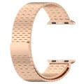 For Apple Watch 9 41mm Magnetic Buckle Stainless Steel Metal Watch Band(Rose Gold)