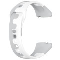 For Redmi Watch 3 Lite Stitching Two Color Silicone Watch Band(Grey White)
