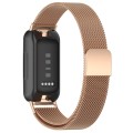 For Fitbit Inspire 3 Milanese Metal Watch Band(Rose Gold)