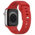 For Apple Watch SE 2022 40mm Square Buckle Silicone Watch Band(Red)