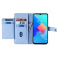 For Huawei Mate 60 Lite Sheep Texture Cross-body Zipper Wallet Leather Phone Case(Blue)